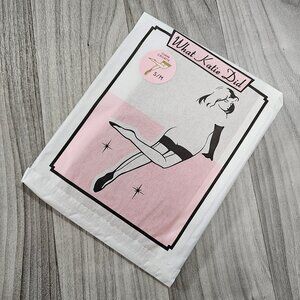 What Katie Did Glamour Sheer Seamed Stockings with Cuban Heel, Champagne Latte